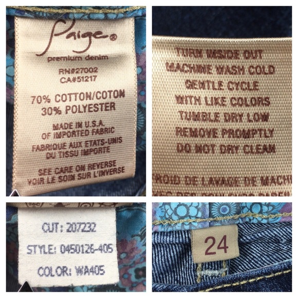 Paige Laurel Canyon bootcut Jean size 24P - Picture 4 of 8